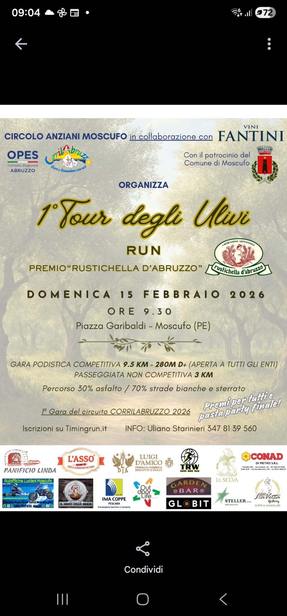 vol. tour degli ulivi